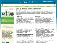 Tablet Screenshot of gainfulinc.com